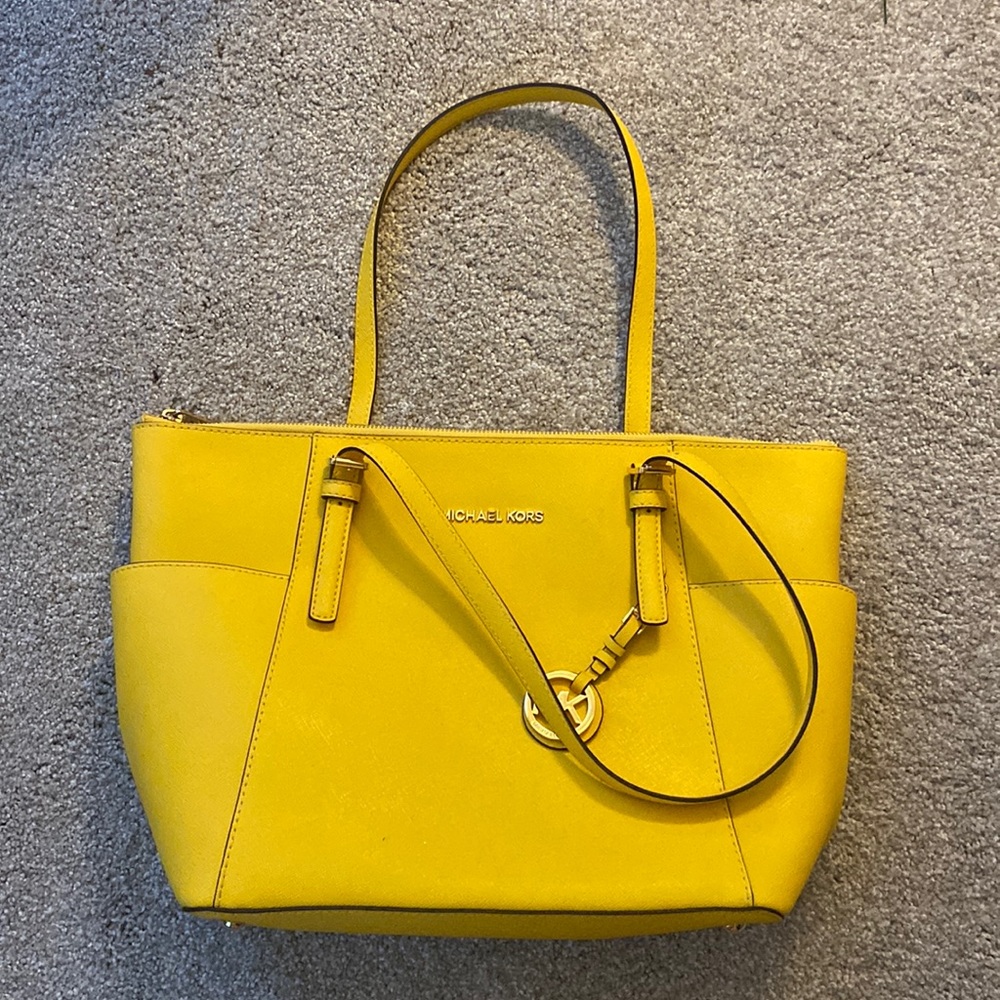 Michael Kors Yellow Tote Bag